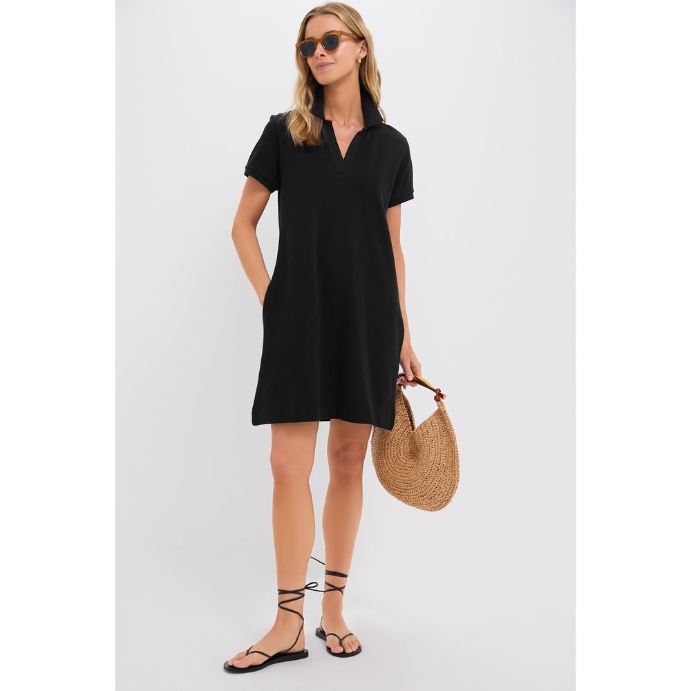 Tuckernuck Black Hutton Mini Shirt Dress with Pockets (MSRP: $128) Size Large